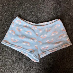 Soft Rainbow Pattern Sleep Shorts